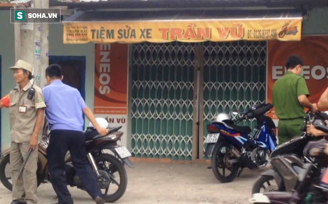 Bàng hoàng phát hiện chồng treo cổ chết trong tiệm sửa xe