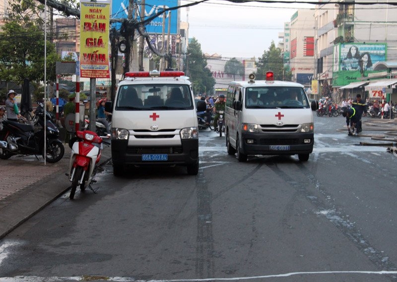 Đại lý vé số nổi tiếng ở Cần Thơ cháy dữ dội
