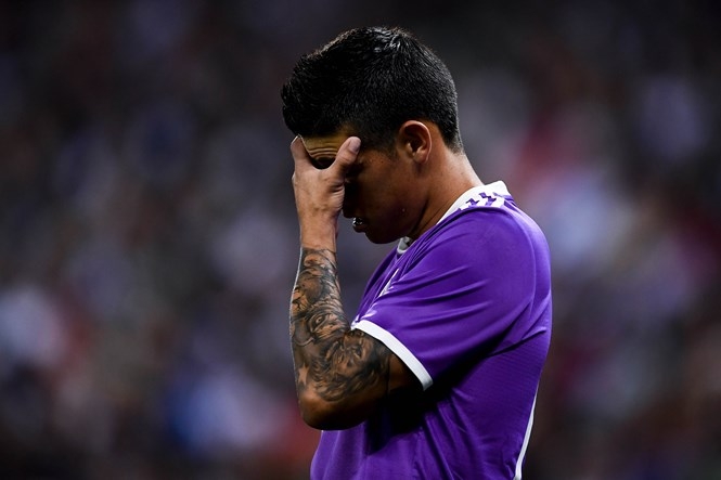 James Rodriguez không thường xuyên được thi đấu tại Real Madrid /// AFP