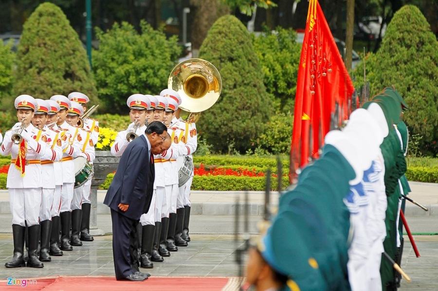 Le don Thu tuong Campuchia Hun Sen tai Ha Noi hinh anh 4