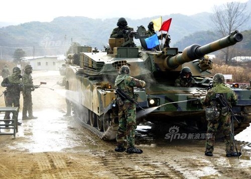 Siêu tăng K-2 Hàn Quốc xuất hiện trên biên giới Triều Tiên ảnh 5