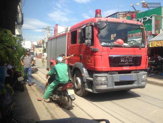 TP. HCM: Va chạm với xe cứu hỏa, người đàn ông tử vong - Ảnh 1.