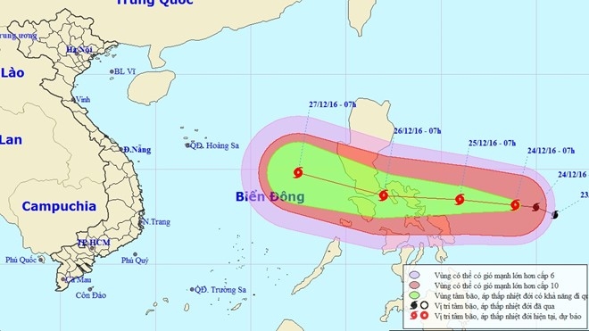 Bao Nock-ten suc gio 180 km/h huong vao Bien Dong hinh anh 1