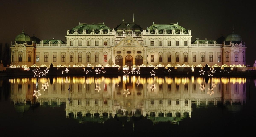 Cung điện Belvedere ở Vienna, Áo.
