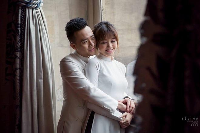 Bo anh cuoi lang man cua Tran Thanh va Hari Won o Phap hinh anh 2