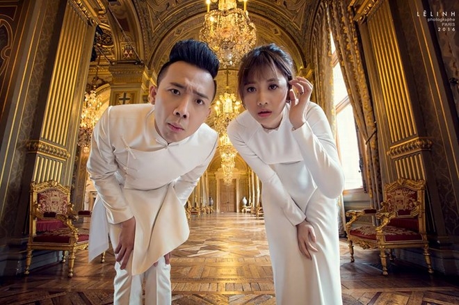 Bo anh cuoi lang man cua Tran Thanh va Hari Won o Phap hinh anh 7