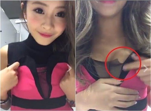 clip nu mc thay do khi livestream khien anh em hot hoang hinh anh 1