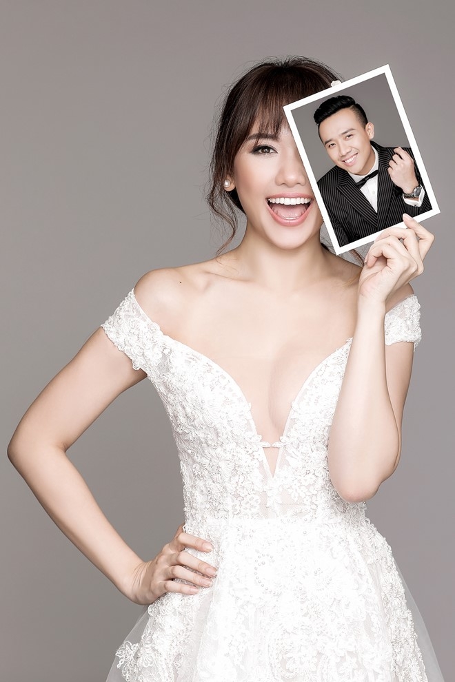 Hari Won - Tran Thanh tinh nghich trong anh cuoi hinh anh 6