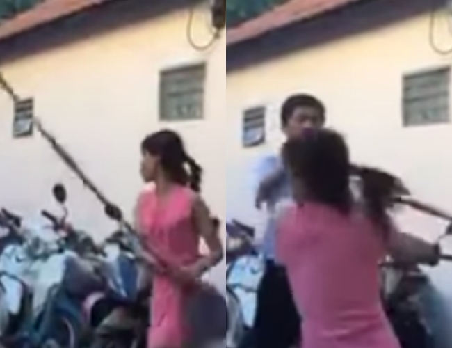 Đến nhà bắt quả tang chồng đến nhà nhân tình, người vợ bị cô bồ chửi bới, cầm cán chối đuổi đánh - Ảnh 2.