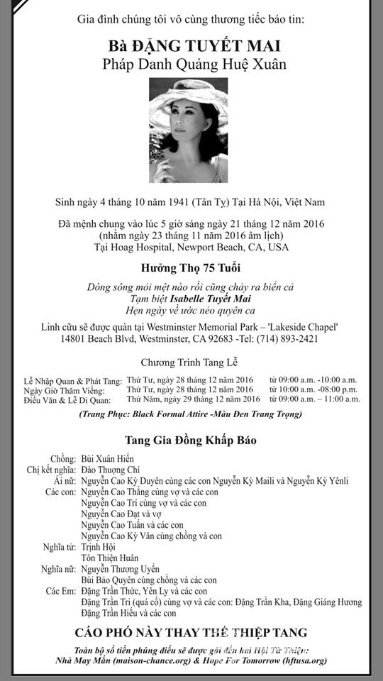 mẹ MC Kỳ Duyên 0