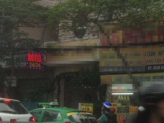  Khách sạn nơi ông Đ. bị tử vong 