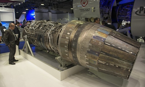 Động cơ Saturn AL-41F1S trang bị trên tiêm kích Su-35. Ảnh: Sputnik