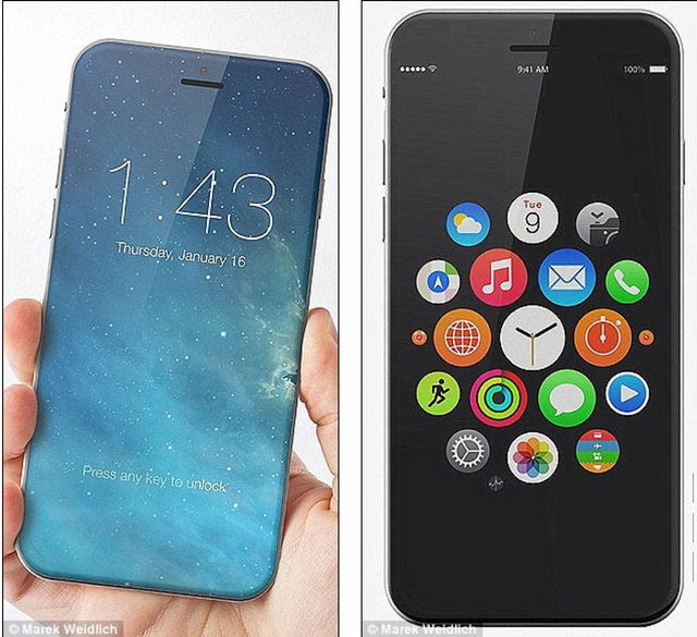  2 mặt kính trên iPhone 8 sẽ được gia cố bằng viên kim loại chống gỉ. 