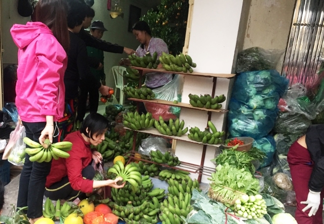 30 Tết, rau xanh tăng giá, thịt lợn giảm