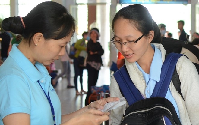 Hon 9.000 hanh khach ve que ngay 30 Tet tai ga Sai Gon hinh anh 1