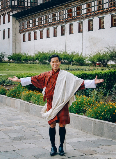Nguyên Khang trong chuyến đi Bhutan năm 2016.
