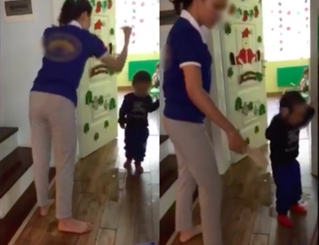 Cô giáo đánh trẻ tại trường MN Sen Vàng: Do cháu bé mới đi học và khóc quá nhiều - Ảnh 2.