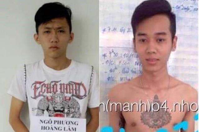 Hai nghi pham dam chet nguoi truoc cua quan bar bi tam giu hinh anh 1