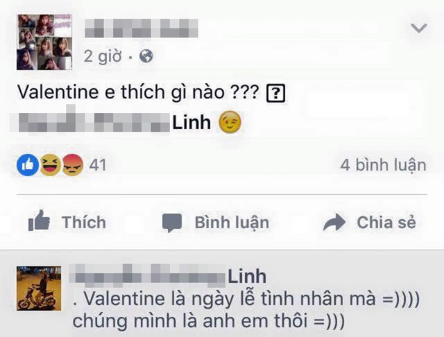 Đây là ví dụ điển hình của thính thả vào tận miệng cá rồi nhưng bị từ chối phũ phàng.