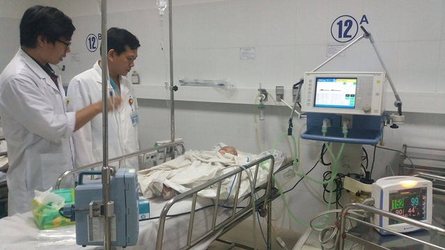 Cháu Tr. đang điều trị tại Bệnh viện Đà Nẵng