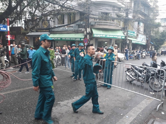 Phong toả hiện trường vụ cháy