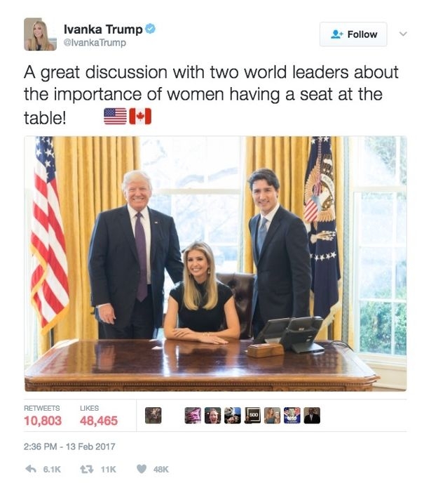 ivanka trump gay tranh cai vi ngoi len ghe tong thong hinh anh 2