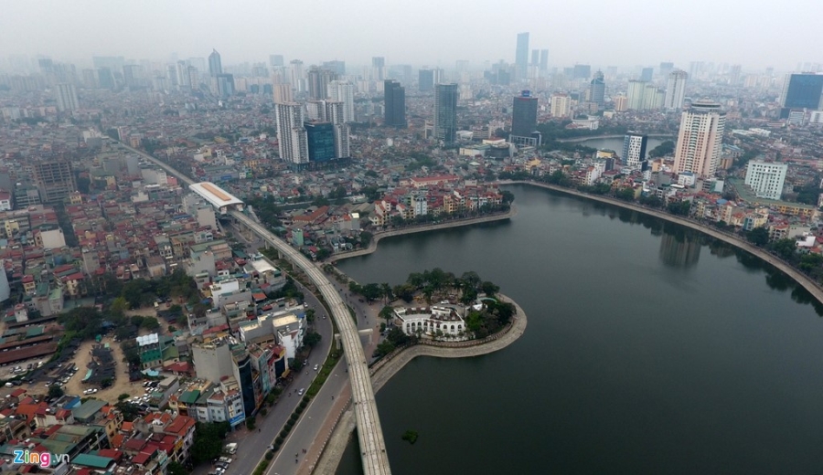 Bay dọc tuyến đường sắt trên cao đầu tiên sắp chạy thử hình ảnh 4 Bay doc tuyen duong sat tren cao dau tien sap chay thu hinh anh 4
