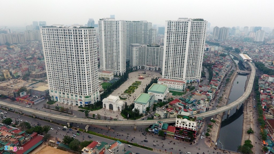 Bay dọc tuyến đường sắt trên cao đầu tiên sắp chạy thử hình ảnh 13 Bay doc tuyen duong sat tren cao dau tien sap chay thu hinh anh 13