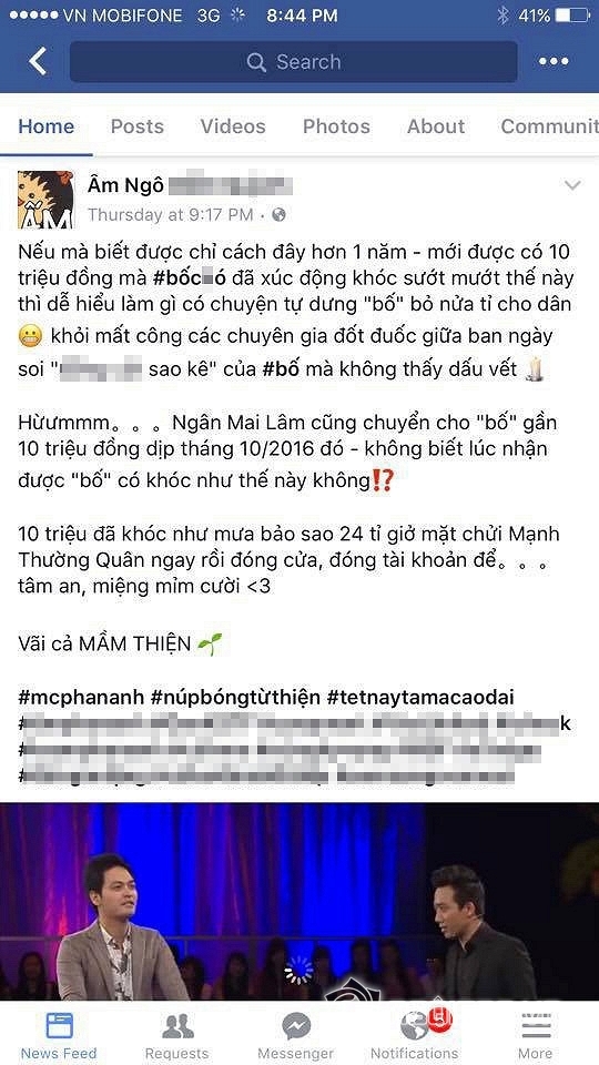 MC Phan Anh, MC Phan Anh là từ thiện, Phan Anh