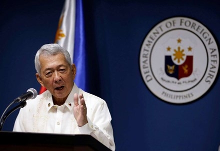 Ngoại trưởng Philippines Perfecto Yasay.