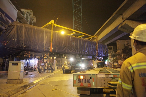 4 toa tàu Cát Linh- Hà Đông đã nối nhau ở đường sắt trên cao hình ảnh 8 4 toa tau cat linh- ha dong da noi nhau o duong sat tren cao hinh anh 8