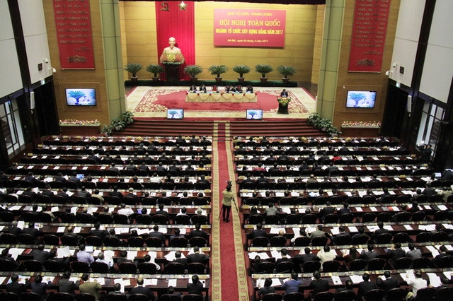  Nhiều Uỷ viên Bộ Chính trị, lãnh đạo cao nhất của Đảng tham gia Hội nghị toàn quốc ngành tổ chức xây dựng Đảng năm 2017. 