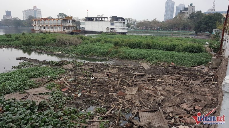 rác thải, hồ Tây, nhà nổi, di dời nhà nổi, Hà Nội