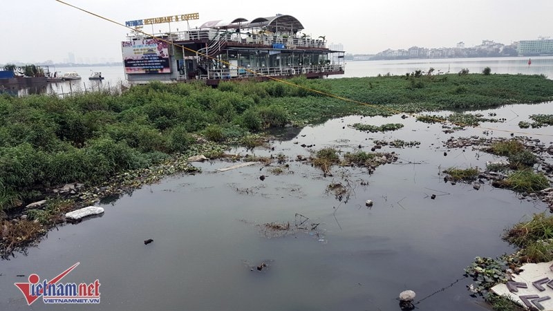 rác thải, hồ Tây, nhà nổi, di dời nhà nổi, Hà Nội