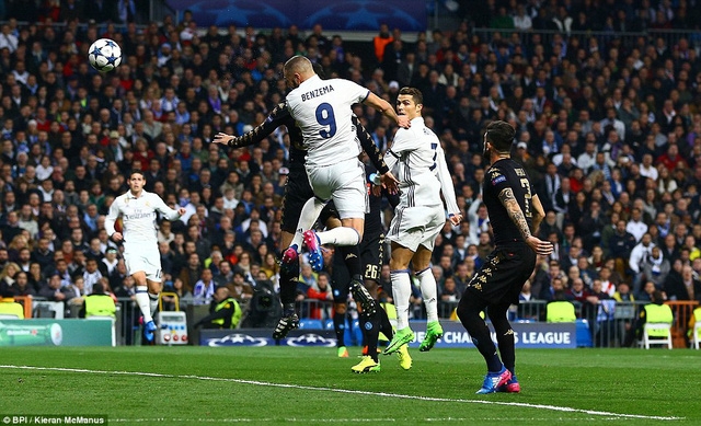  Real Madrid đang có được lợi thế khi thắng Napoli 3-1 ở lượt đi 