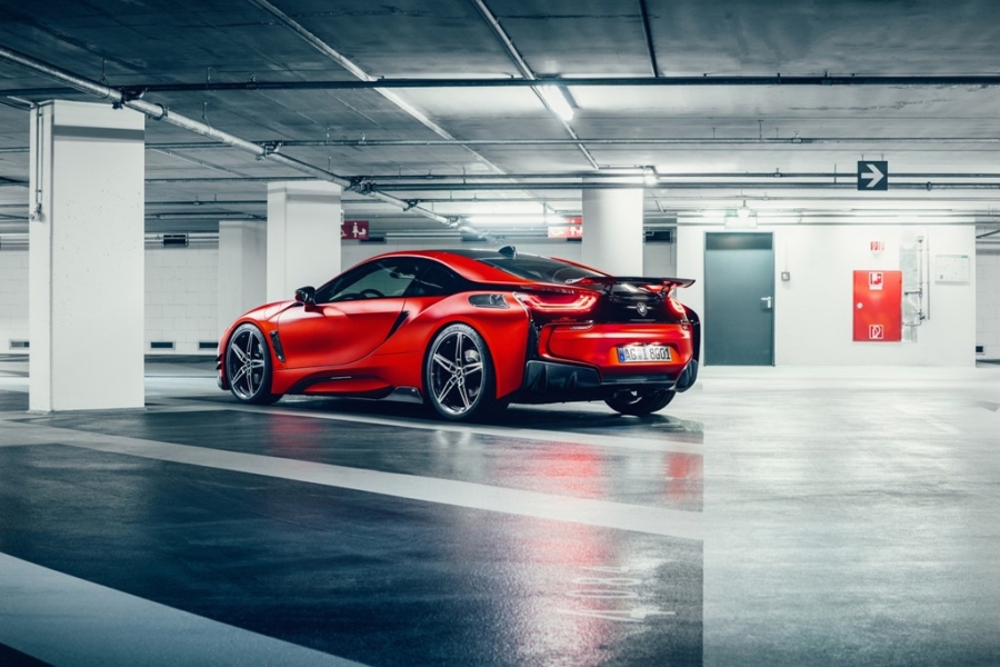 Xe the thao BMW i8 do than xe la lam hinh anh 2