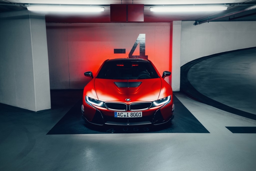 Xe the thao BMW i8 do than xe la lam hinh anh 3