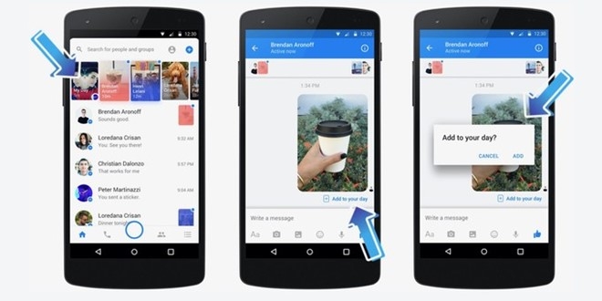 Facebook ra mat tinh nang Messenger Day gan giong Snapchat Stories hinh anh 1