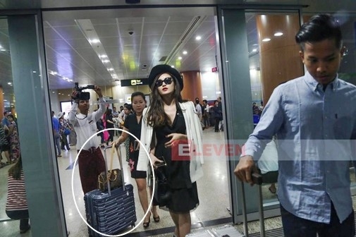 A hau Huyen My gay tranh cai vi anh de me day hanh ly o Myanmar hinh anh 1