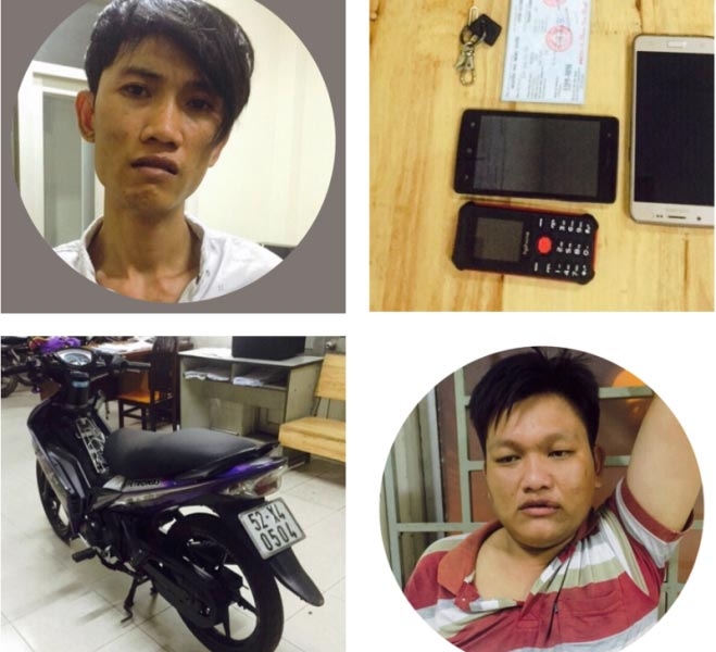 canh sat dac nhiem no sung bat 2 ke cuop giat duong pho hinh anh 1