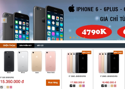 Giá 6, 6 Plus xuống chỉ còn 4 đến 5 triệu đồng khiến cho mặt hàng iPhone cũ bán còn tốt hơn những model đời mới như iPhone 7, 7 Plus ở thị trường xách tay.