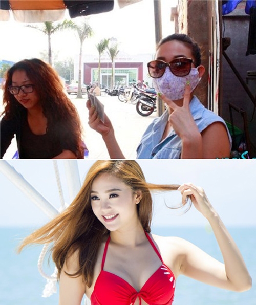 Choáng khi mỹ nhân Việt tháo bỏ khẩu trang hình ảnh 6 choang khi my nhan viet thao bo khau trang hinh anh 6