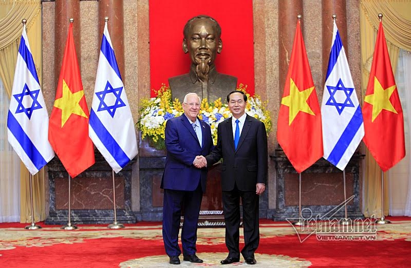 Chủ tịch nước Trần Đại Quang, Trần Đại Quang, Israel, Tổng thống Israel