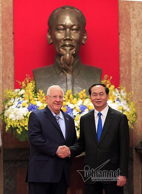 Chủ tịch nước Trần Đại Quang, Trần Đại Quang, Israel, Tổng thống Israel