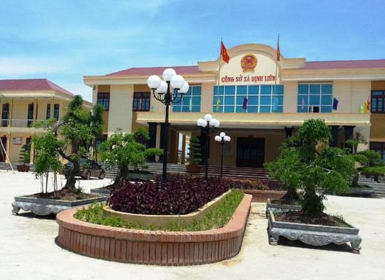  Xã Định Liên, nơi xảy ra hàng loạt sai phạm thu chi ngân sách dưới thời ông Nguyễn Văn Sỹ làm Chủ tịch UBND xã 