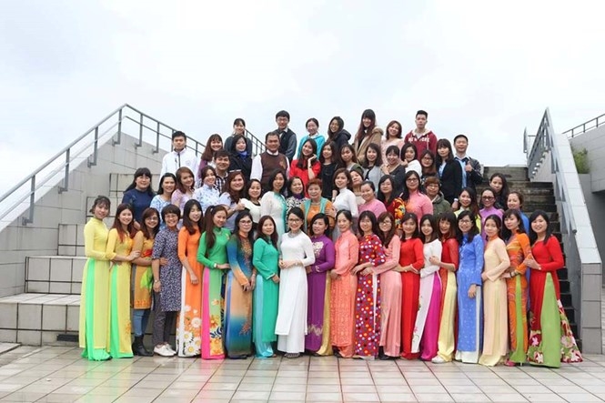 Các thành viên tham gia Đại hội của Hiệp hội Kế thừa Văn hóa và Nghệ thuật Việt Nam tại Đài Loan vào ngày 25.3 qua /// NVCC
