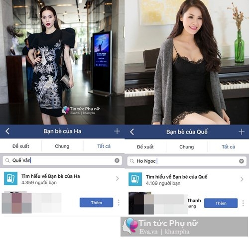 doi ban than ho ngoc ha - que van am tham huy ket ban, bo theo doi nhau - 2