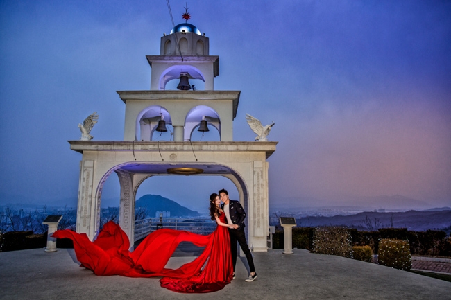 man nhan voi bo anh cuoi tai han quoc cua cap doi dep hon tranh ve - 9