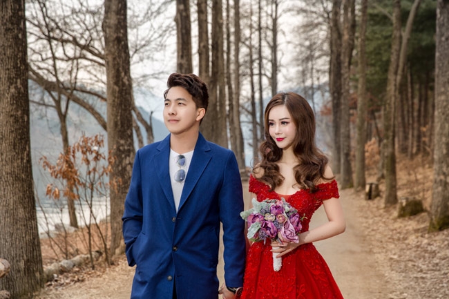 man nhan voi bo anh cuoi tai han quoc cua cap doi dep hon tranh ve - 13