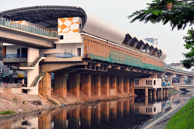 Các nhà ga của tuyến đường sắt Cát Linh - Hà Đông đang dần hoàn thiện, mỗi nhà ga là một màu sắc riêng biệt, nổi bật! - Ảnh 2.
